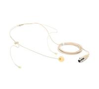 Vvikizy Micrófono de Diadema Profesional Color Beige con Pastilla Omnidireccional para Artistas Escénicos, Micrófono de Condensador, 1 Pieza