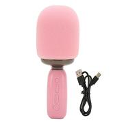 Vvikizy Micrófono Inalámbrico de Karaoke con Luz RGB, Micrófono de Mano | Admite Tarjeta de Memoria de 128 GB, Cambiadores de Voz, Coro Inalámbrico para Dos Personas, Batería Incorporada de 1200