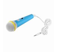 Vvikizy Micrófono para Niños, Micrófono de Juguete para Fiesta de Karaoke Infantil con Respuesta de Frecuencia de 40-16KHz (Azul)
