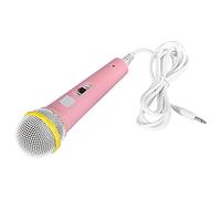 Vvikizy Micrófono para Niños, Micrófono de Juguete para Fiesta de Karaoke Infantil con Respuesta de Frecuencia de 40-16KHz (Rosácea)