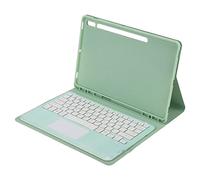 Vvikizy Para Tab S8 Funda con Teclado, Teclado Inalámbrico Desmontable de PU en Ángulo con Función Multimedia, para Tab S8+ S7 FE 12.4in SM X800 X806 T730 T733 T735 T736 T738 T970 T975 (con Panel