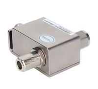 Vvikizy Pararrayos Coaxial, DC 1000V 1-500 MHz 3KW CW 5KW Pep Protector contra Sobretensiones para Antena, con Conexión a Tierra