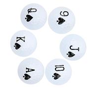 Vvikizy Pelotas de de Doble Capa de Larga Distancia, Pelotas de Práctica de Balanceo Elásticas Suaves para Juego, Adecuadas para Campos de, Paquete de 6