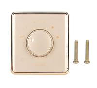 Vvikizy Perilla de Control de Volumen, Controlador de Volumen de Altavoz | Material de PC Ignífugo, Diseño de Placa Grande sin Marco, Montaje en Pared para Altavoces del Hogar, Cableado Fácil y
