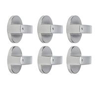Vvikizy Perilla de Control Giratoria Perilla de Aleación de Zinc Duradera Reemplazo para Accesorio de Estufa de Horno 6 Piezas 8 Mm Fácil Instalación para Estufa de Gas Microondas (interruptor de 45°)