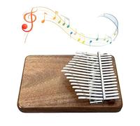 Vvikizy Piano de Pulgar de 17 Teclas, Piano de Dedo Kalimba de Madera con Tablero de Sonido de Resonancia en Forma de U, para Tocar Fácilmente un Instrumento Musical Portátil Profesional (Tecla C)