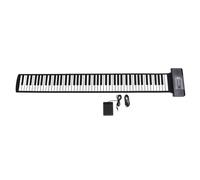 Vvikizy Piano Enrollable de 88 Teclas, Piano Electrónico Recargable con Pantalla LED, Función Midi, Ritmos de 128 Tonos para Niños Principiantes