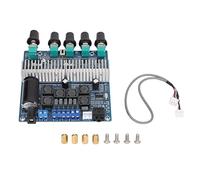 Vvikizy Placa Amplificadora de 2.1 Canales de Potencia Máxima de 200 W para | Entrada CC de 12-24 V, Impedancia del Altavoz de 3,5-8 Ω, Respuesta de Frecuencia de 20 Hz-20 KHz, Protección Antichoque de