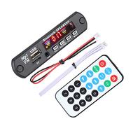 Vvikizy Placa Decodificadora de frecuencia Sonora 5.0, Pantalla de Espectro de 4 Colores MP3 WMA WAV FLAC Ape Módulo de Decodificación con Control Remoto, para sistemático Estéreo