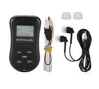 Vvikizy Radio Digital Portátil, Mini Radio con Pantalla LCD y Auriculares para Uso Personal, Cordón, Duración de Batería de 50 a 60 Horas