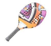 Vvikizy Raqueta de Pádel, Paleta de Tenis Profesional de Fibra con Tecnología de Perforación Mejorada y Agarre Antideslizante, para el Gimnasio de la Escuela en Casa