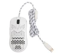 Vvikizy Ratón para Juegos por Cable con Retroiluminación X600, 6 Botones de Programación, Ratón Ergonómico RGB para Juegos de 8000 dpi para Jugadores Portátiles (Blanco)