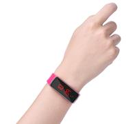 Vvikizy Reloj de Pulsera Digital de Silicona Deportivo LED para Modo de Ahorro de Energía, Correa Ajustable y Pantalla de Calendario para Entusiastas de los Deportes Al Aire Libre (Rosa)