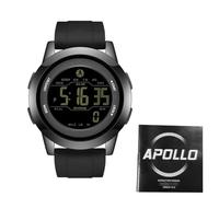 Vvikizy Reloj Deportivo para Exteriores Reloj Digital Ultradelgado Resistente Al Agua para Hombres y Mujeres Correa de Silicona 50M Resistente a la Lluvia 1 Paquete (Negra)