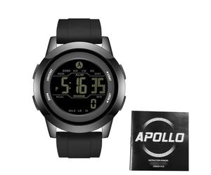 Vvikizy Reloj Deportivo para Exteriores Reloj Digital Ultradelgado Resistente Al Agua para Hombres y Mujeres Correa de Silicona 50M Resistente a la Lluvia 1 Paquete (Negra)