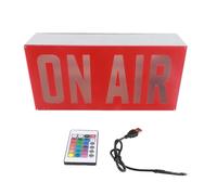 Vvikizy Señal de Luz On Air, Caja de Luz LED Alimentada por USB con Control Remoto y 12 Colores, para Estudio de Transmisión en y Decoración del Hogar