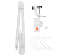 Vvikizy Soporte de Brazo para Micrófono Ajustable, Abrazadera de Montaje para Micrófono con Capacidad de Carga de 1KG con sistemático de Engranaje Antideslizante para Grabación de Estudio