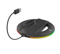 Vvikizy Soporte Vertical para Consola Pro para Consola Slim Disc Digital Edition, con 14 Modos de Luz RGB, Base de Refrigeración y Antideslizante, para Organizador de de Juegos