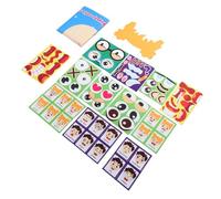 Vvikizy Tablero de Expresión de Juguetes de Aprendizaje Socioemocional para Niños, Caras Divertidas con Ganchos para Manualidades, Mejora el Reconocimiento de Emociones en el Hogar o la Escuela