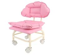 Vvikizy Taburete Giratorio Portátil con Respaldo para Oficina en Casa, Taburete Giratorio de 360 Grados para Gimnasio y SPA, Plástico PU 21.65 X 15.75 X 13.39 Pulgadas