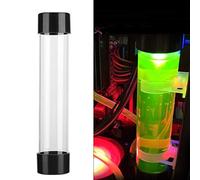 Vvikizy Tanque de Agua, Diseño Cilíndrico Transparente, Enfriador de PC para Configuración de Juegos, Tamaño de 240 Mm, Plásticos de Ingeniería Resistentes a Altas Temperaturas