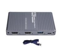Vvikizy Tarjeta de Captura de Vídeo 4K 60Hz, USB 3.0 con Salida en Bucle de Puertos de 3,5 Mm para Switch 2