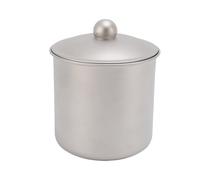 Vvikizy Taza para Acampar, Taza Pure Ti de 360 ml con Tapa, Taza para té y café con Agua Al Aire, Olla para Acampar, Senderismo, Equipo de Mochilero