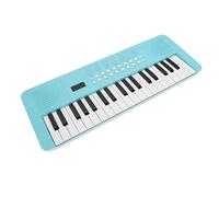 Vvikizy Teclado Electrónico de 37 Teclas, Piano Digital Multifuncional con 200 Tonos, 200 Ritmos, 35 Demostraciones, Micrófono, Cable USB, Cable de Sonido, para Principiantes y (Azul)