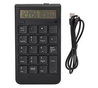 Vvikizy Teclado Numérico Inalámbrico 2.4G con Pantalla, Teclado Numérico USB de bajo Ruido con Diseño en Forma de U de 19 Teclas, con Plug and Play para Computadora Portátil 98 Vista 7 8