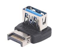 Vvikizy USB 3,2 Tipo E Adaptador de Panel Frontal de 90 Grados Transferencia de Datos de Alta Velocidad de 10Gbps con Placa de Circuito de Múltiples Capas para el Conector Interno de la (Ph741b)
