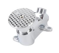 Vvikizy Válvula de Agua con Pedal de Pie, Válvula de Pedal Duradera sin para Interruptor de Control de Grifo para Grifo de Lavabo de Baño, Redondo, Material de Latón
