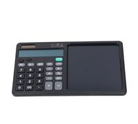 Vvikizy Vvikizy Tableta Calculadora de Escritorio con Bloc de Notas, Tableta de Escritura Práctica y Precisa para Oficina, Contabilidad Financiera, Notas de Bocetos Fáciles de Limpiar (Blanco) (Negro)