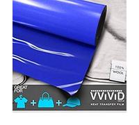 vvivid azul Heavy-duty Iron-on transferencia de calor de vinilo película