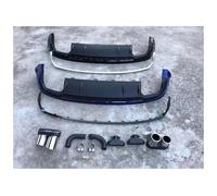 VVKFTP Alerón Trasero Y Difusor De Escape Para Audi Q5L Modificación SQ5 2018-2022 Con Labio Trasero Y Garganta De Escape Accesorios Para Coche(Nero)