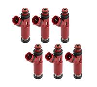 VVKFTPara Mitsubish para Montero 3.5L 2001-2002 6 uds Coche Common Rail Montaje Alta impedancia Boquilla Adaptador Motor inyector Combustible válvula 195500-3970 Boquilla inyector Combustible