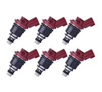 VVKFTPara N&issan para Silvia para Sunny para Skyline Adaptador Boquilla Common Rail Coche Inyector Motor Alta Impedancia Combustible 16600-RR544 Boquilla inyector Combustible(6pcs)