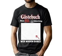 VVNTY Camiseta para hombre de 50 cumpleaños, libro de visitas Mi 50, camiseta divertida regalo estampado tops de manga corta, negro1, M