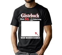VVNTY Camiseta para hombre de 50 cumpleaños, libro de visitas Mi 50, camiseta divertida regalo estampado tops de manga corta, negro1, 3XL