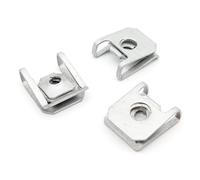 VVO Fasteners- Grapas de Metal Plateadas. Para Bandeja de protección del motor. Compatibile con BMW 1er, (10 pzas)