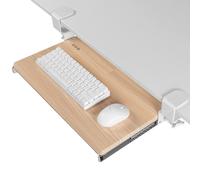 Vvo teclado y mouse de computadora con sujecin debajo de la bandeja deslizante de escritorio Cajn de plataforma de 20 x 11 pulgadas de plataforma