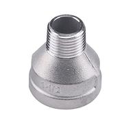 VVW&LIU Acero Inoxidable 1/8 '1/4' 3/8 '1/2' 3/4 '1' 11/4 '11/2' 2 'Adaptador de Accesorios de Conector de tubería Reductor de Rosca Hembra x Macho, K
