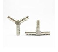 VVW&LIU Adaptador de acoplador de Conector en Forma de Y en T de 3 vías de Acero Inoxidable 4/6/8/10/12/13/14/15/16/19 / 20mm Conector de Manguera, 4mm, Y, Tipo