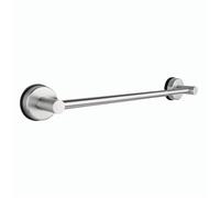 VVW&LIU Barra para Toallas Ajustable de Acero Inoxidable, retráctil, de una Sola Barra, Soporte para Toallas, Montaje en Pared sin Perforaciones, Extensible, Color Plata.
