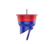 VVW&LIU Filtro de Drenaje de Agua para baño de Cocina de Gran Desplazamiento, colador de Suelo, Trampa, sifón, Fregadero, antiolor, Desodorante, Azul