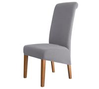 VVW&LIU Funda de Silla de Respaldo Alto Repelente al Agua, elástica, de Jacquard, tamaño XL, para Comedor, antisuciedad, fácil d