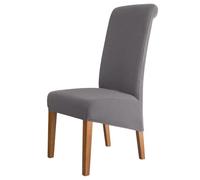 VVW&LIU Funda de Silla de Respaldo Alto Repelente al Agua, elástica, de Jacquard, tamaño XL, para Comedor, antisuciedad, fácil d