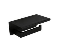 VVW&LIU Juego de Accesorios de baño de Acero Inoxidable Negro, toallero, Soporte para Rollo de Papel higiénico, Soporte para jabón líquido, jabonera, Accesorios de baño, teléfono