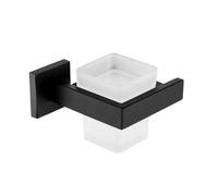 VVW&LIU Juego de Accesorios de baño de Acero Inoxidable Negro: toallero, Soporte para Rollo de Papel higiénico, Soporte para jabón líquido, jabonera, Accesorios de baño, Cepillo de Dientes.