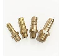 VVW&LIU M8 M10 M12 Rosca Macho métrica x 6/8 / 10mm Manguera Púa Adaptador de acoplador de Conector de conexión de tubería de púas de latón, M10x1,5 a 8mm