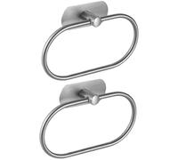 VVW&LIU Soporte para Toallas de Acero Inoxidable Autoadhesivo para baño, Perchero para Toallas de baño, Barra de Almacenamiento de Cocina, Color Plata.